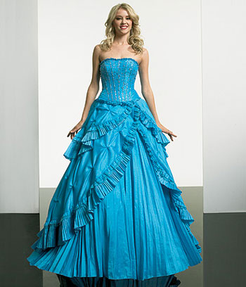 blue prom dresses 2011	